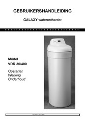 EcoWater Galaxy VDR 30/400 Gebruikershandleiding