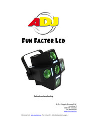 ADJ FUN FACTOR LED Gebruikershandleiding