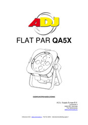 ADJ FLAT PAR QA5X Gebruikershandleiding