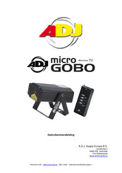 ADJ American DJ micro GOBO Gebruikershandleiding