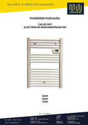 Masterwatt CALOR DRY 350W Installatie-Instructie