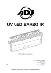 ADJ UV LED BAR20 IR Gebruikershandleiding