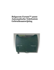 BELGACOM Forum 3000 Gebruiksaanwijzing