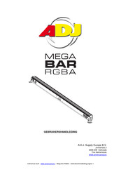 ADJ MEGA BAR RGBA Gebruikershandleiding