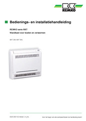 REMKO MXT 354 Bedienings- En Installatiehandleiding