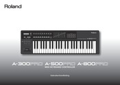 Roland A-800PRO Gebruiksaanwijzing