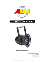 ADJ PRO 64B LED RC Gebruikershandleiding