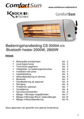 Knoch IR Tecnik ComfortSun CS 00004 Series Bedieningshandleiding