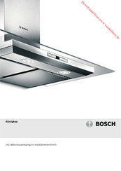 Bosch DWB09W452 Gebruiksaanwijzing En Installatievoorschrift