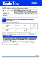 Brother PDS-6000F Installatiehandleiding