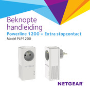 NETGEAR Powerline PLP1200 Beknopte Handleiding