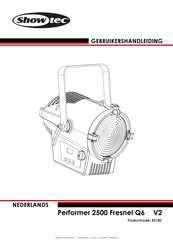 SHOWTEC Performer 2500 Fresnel Q6 Gebruikershandleiding