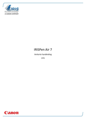 Canon IRISPen Air 7 Handleiding