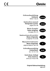 Bartscher 110804 Gebruiksaanwijzing