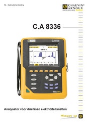 Chauvin Arnoux C.A 8336 Gebruikershandleiding