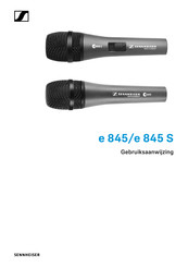 Sennheiser evolution e 845 Gebruiksaanwijzing