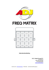 ADJ FREQ MATRIX Gebruikershandleiding