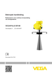 Vega VEGAPULS SR 68 Beknopte Handleiding