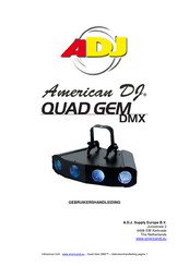 ADJ American DJ QUAD GEM DMX Gebruikershandleiding