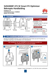 Huawei SUN2000P-375 W Smart PV Optimizer Beknopte Handleiding