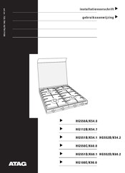 Atag HG550A/K54.0 Gebruiksaanwijzing