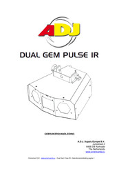 ADJ DUAL GEM PULSE IR Gebruikershandleiding