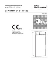 Elco Klockner Bi-ATMON V 2-31/120 Gebruiksaanwijzing