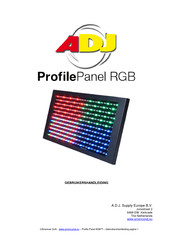 ADJ ProfilePanel RGB Gebruikershandleiding