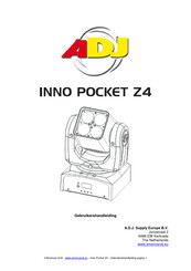 ADJ INNO POCKET Z4 Gebruikershandleiding