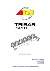 ADJ TRIBAR SPOT Gebruikershandleiding