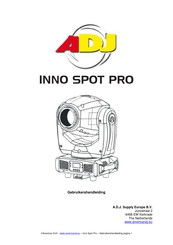 ADJ INNO SPOT PRO Gebruikershandleiding