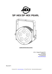 ADJ 5P HEX Gebruikershandleiding