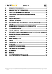 Powerplus POWX1705 Gebruiksaanwijzing