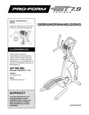 Pro-Form HIIT 7.9 TRAINER Gebruikershandleiding