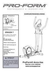 Pro-Form Acco-lias Gebruikershandleiding