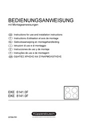 Kuppersbusch EKE 8141.0F Gebruiksaanwijzing En Montagehandleiding