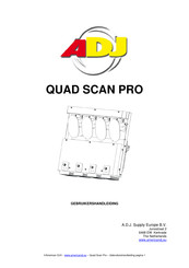 ADJ QUAD SCAN PRO Gebruikershandleiding