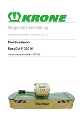 Krone EasyCut F 360 M Originele Handleiding