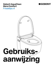 Geberit AQUACLEAN MERA COMFORT Gebruiksaanwijzing
