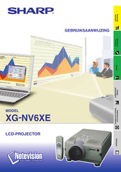 Sharp Notevision XG-NV6XE Gebruiksaanwijzing