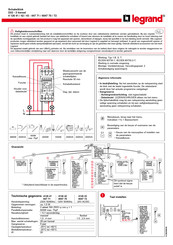 LEGRAND 6047 72 Gebruiksaanwijzing