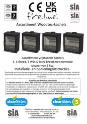 SIA fireline 5 Extra Installatie- En Bedieningsinstructies