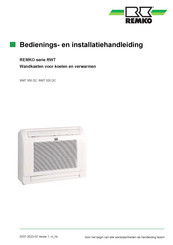 REMKO RWT Series Bedienings- En Installatiehandleiding