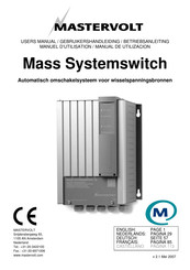 Mastervolt Mass Systemswitch Series Gebruikershandleiding