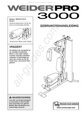 Weider Pro 3000 Gebruikershandleiding