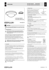 ESYLUX PD-C360i/24 KNX UP Handleiding