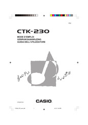 Casio CTK-230 Gebruiksaanwijzing