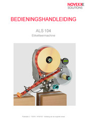 Novexx Solutions ALS 104 Bedieningshandleiding