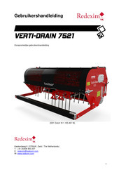 Redexim VERTI-DRAIN 7521 Gebruikershandleiding