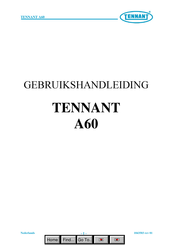 Tennant A60 Gebruikshandleiding